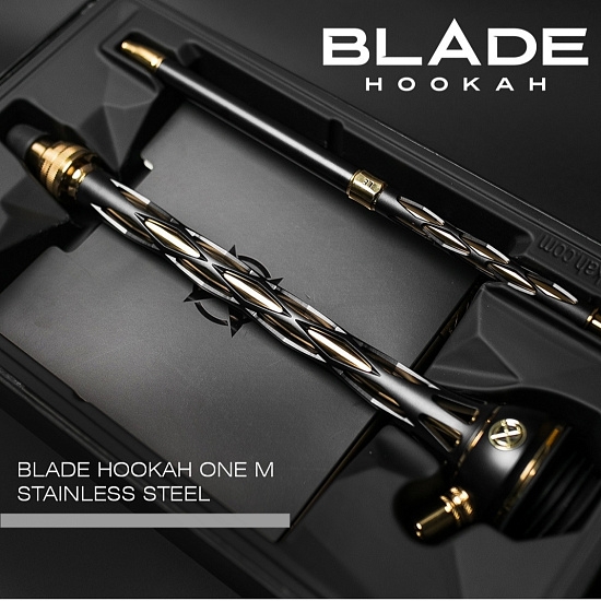 Купить Blade Hookah - One M Black-Gold (Шахта + Мундштук)