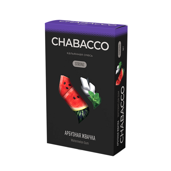 Купить Chabacco STRONG - Watermelon Gum (Арбузная жвачка) 50г
