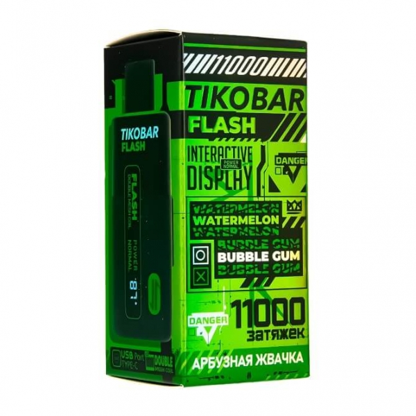 Купить Tikobar Flash 11000 - Арбузная Жвачка
