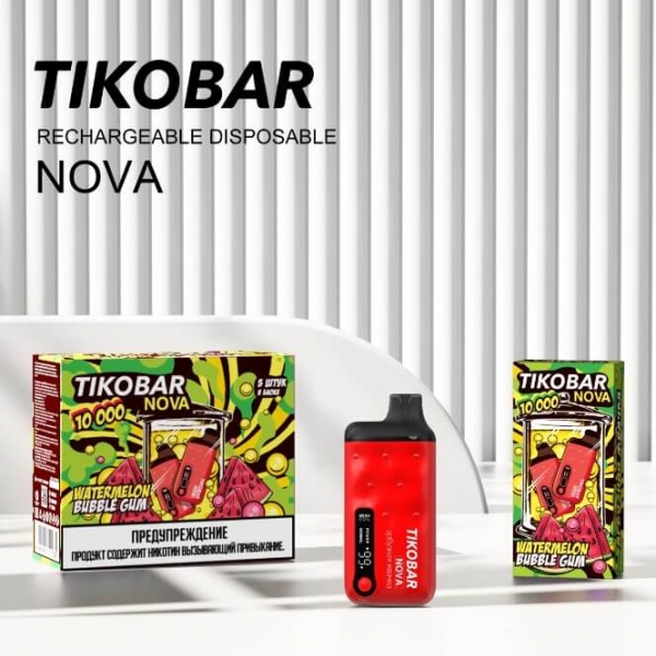 Купить Tikobar Nova 10000 - Арбузная жвачка