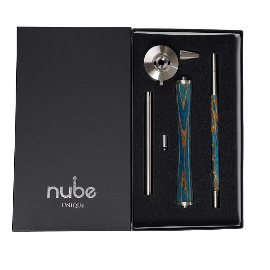 Купить Nube Unique - Blue Zebrano (Шахта + Шланг + Мундштук + Блюдце)